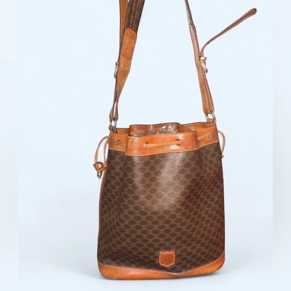 CÉLINE Vintage Macadam Bucket Bag - Picture 1 of 12